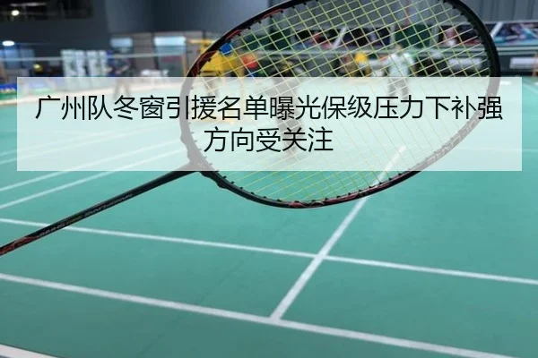 广州队冬窗引援名单曝光保级压力下补强方向受关注